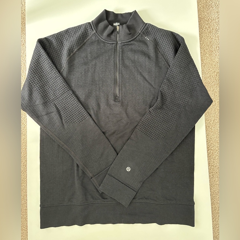 lululemon athletica Men's Charcoal black Zip-Up Sweater